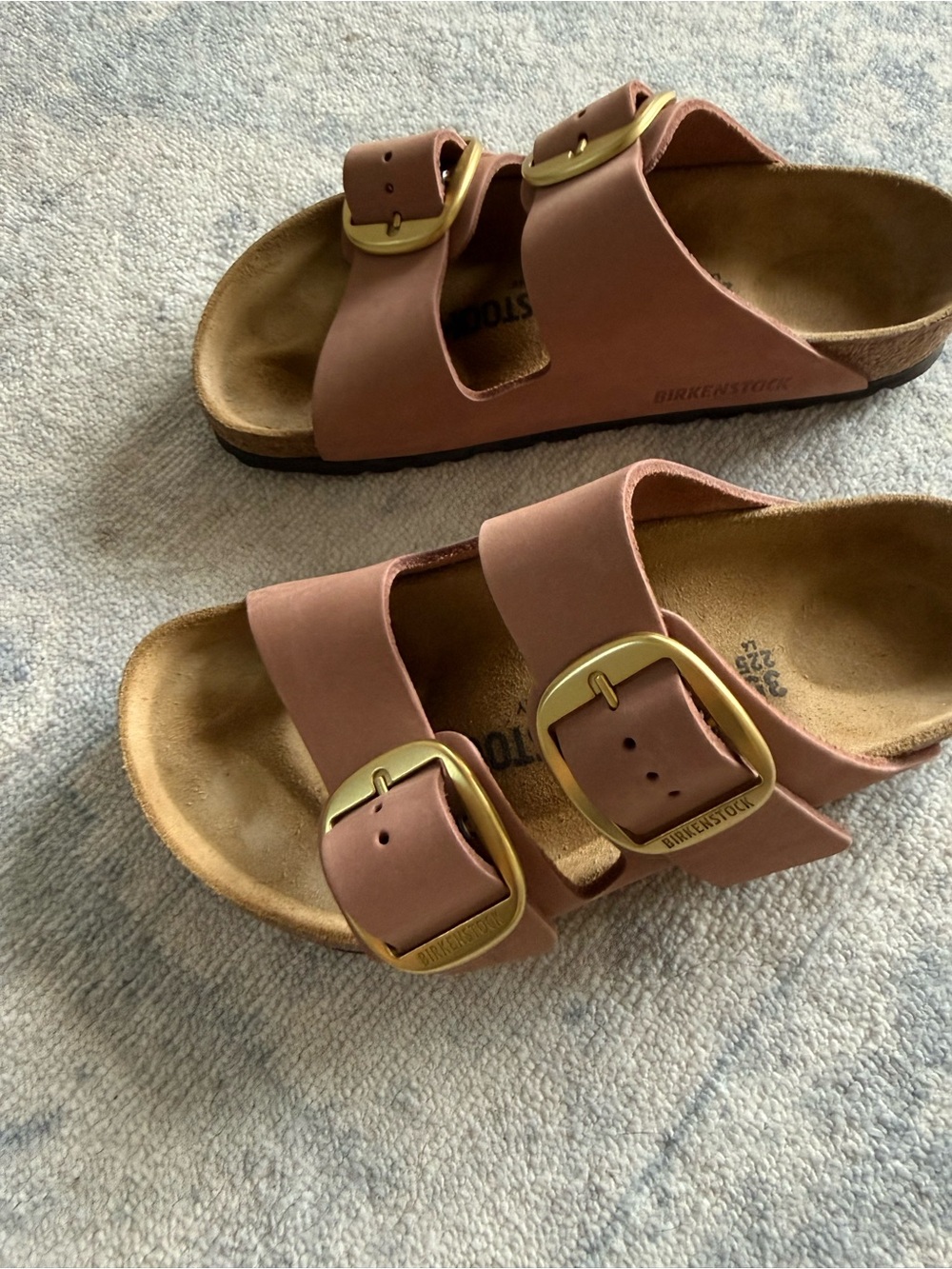 Birkenstock Arizona Big Buckle Sandals - Old Rose - Pink with Gold Buckles 35 - Picture 4 of 8